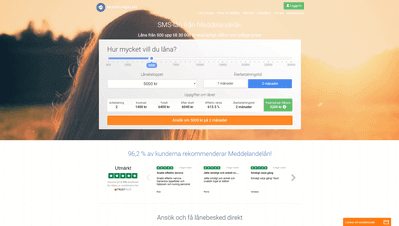 Meddelandelånskärmdump