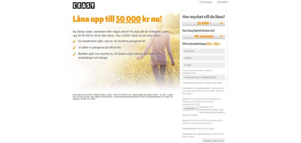 L'EASYskärmdump