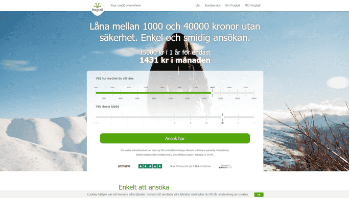 Frogtailskärmdump