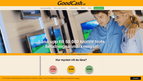 Goodcashskärmdump