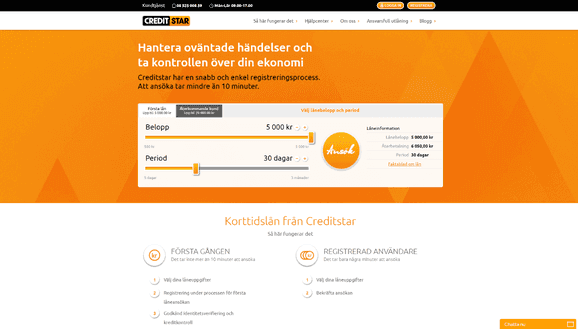 Creditstarskärmdump