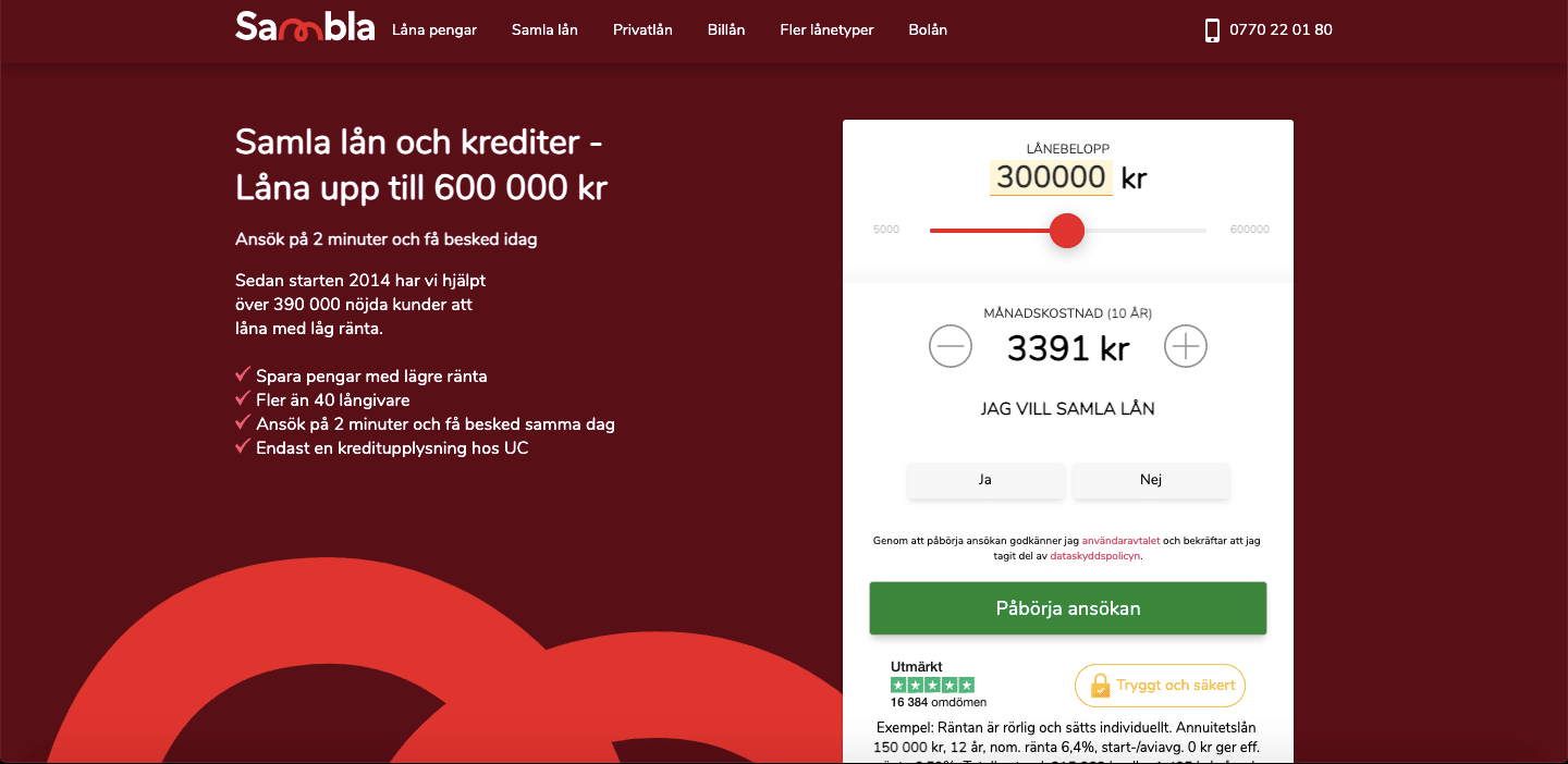 Samblaskärmdump