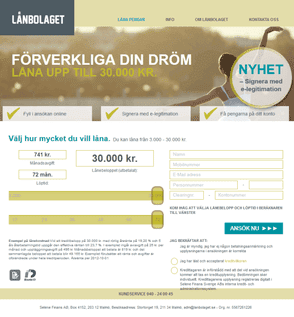 Lånbolagetskärmdump