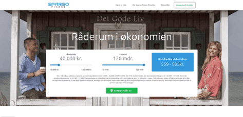 Spargo Finansskärmdump