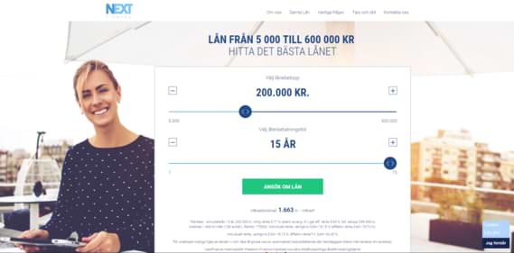 NextFinanceskärmdump
