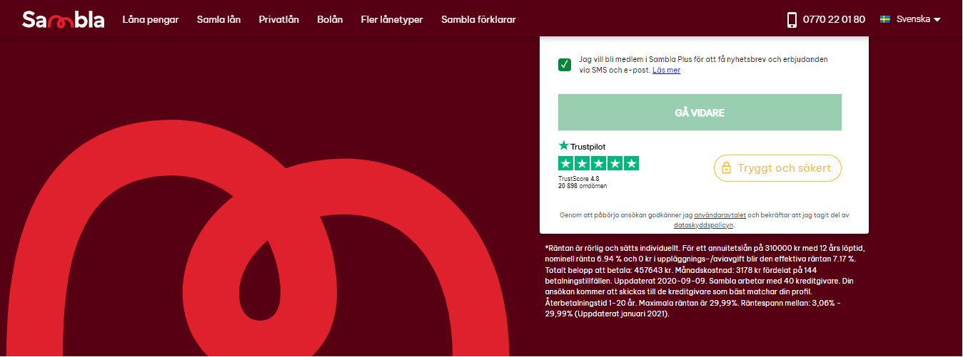 Samblaskärmdump
