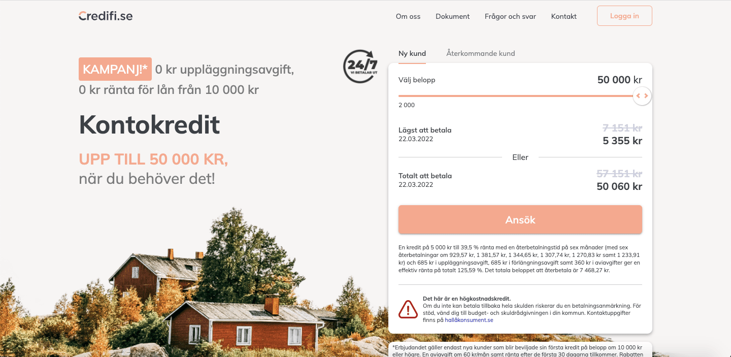 Credifiskärmdump