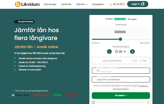 Likvidumskärmdump